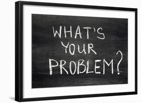 What's Your Problem-Yury Zap-Framed Photographic Print