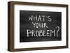 What's Your Problem-Yury Zap-Framed Photographic Print