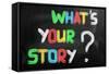 What's Your Story Concept-Krasimira Nevenova-Framed Stretched Canvas