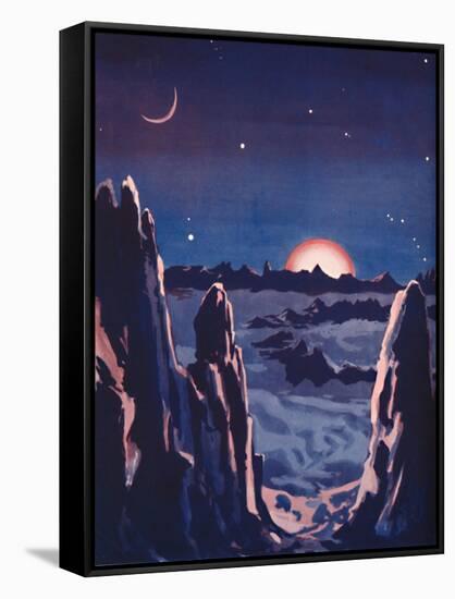 'What Sunrise on the Moon Must Be Like', 1935-Unknown-Framed Stretched Canvas