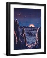 'What Sunrise on the Moon Must Be Like', 1935-Unknown-Framed Giclee Print