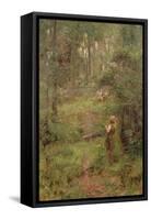 What the Little Girl Saw in the Bush, 1904-Frederick McCubbin-Framed Stretched Canvas