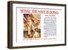 What the Navy is Doing, c.1918-Joseph Christian Leyendecker-Framed Art Print