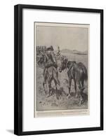 What the War Has Done to Our Cavalry Horses, a Trooper Leading His Worn-Out Charger-John Charlton-Framed Giclee Print