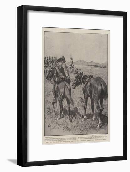 What the War Has Done to Our Cavalry Horses, a Trooper Leading His Worn-Out Charger-John Charlton-Framed Giclee Print