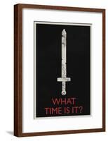 What Time Is It? Retro-null-Framed Poster