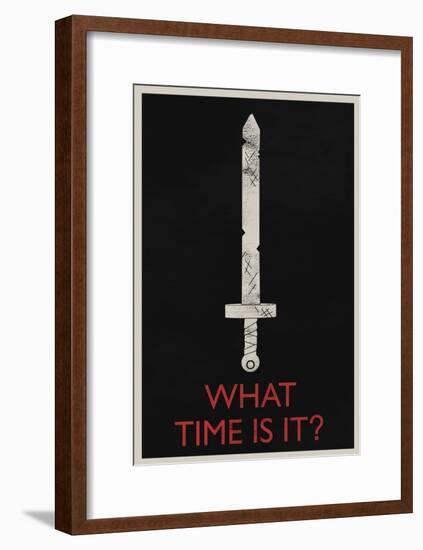 What Time Is It? Retro-null-Framed Poster