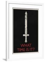 What Time Is It? Retro-null-Framed Poster