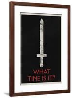 What Time Is It? Retro-null-Framed Art Print