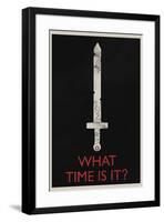 What Time Is It? Retro-null-Framed Art Print