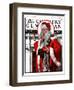 "What to Put in That Tiny Stocking?," Country Gentleman Cover, December 27, 1924-Elbert Mcgran Jackson-Framed Giclee Print