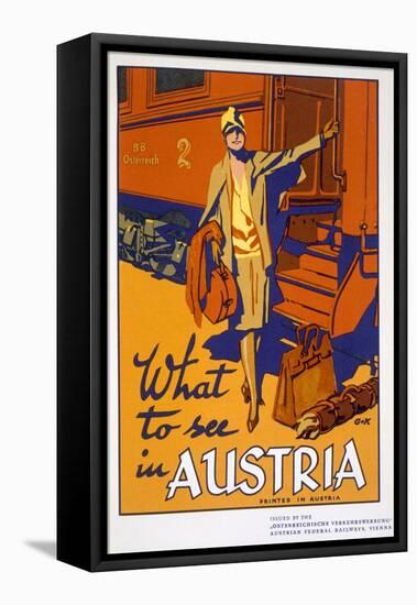 What to See in Austria'-null-Framed Stretched Canvas