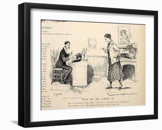 What We are Coming To, from Puck, April 27th 1898-Walter H. Gallaway-Framed Giclee Print