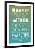 What We Think We Shall Become Buddha-null-Framed Premium Giclee Print
