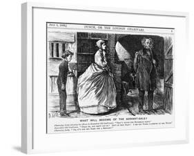 What Will Become of the Servant-Gals?, 1865-George Du Maurier-Framed Giclee Print