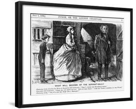 What Will Become of the Servant-Gals?, 1865-George Du Maurier-Framed Giclee Print