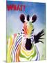 What? Zebra-Juan Sly-Mounted Art Print