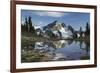 Whatcom Peak reflected in Tapto Lake, North Cascades National Park-Alan Majchrowicz-Framed Photographic Print