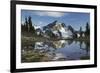 Whatcom Peak reflected in Tapto Lake, North Cascades National Park-Alan Majchrowicz-Framed Photographic Print