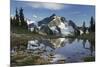 Whatcom Peak reflected in Tapto Lake, North Cascades National Park-Alan Majchrowicz-Mounted Photographic Print