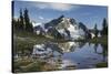 Whatcom Peak reflected in Tapto Lake, North Cascades National Park-Alan Majchrowicz-Stretched Canvas