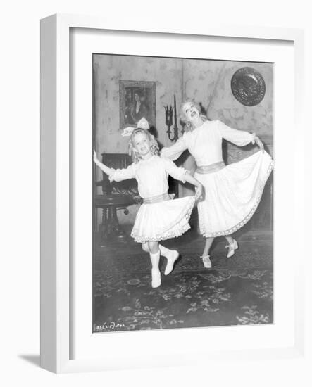 Whatever Happened To Baby Jane Girl and Old Woman Bowing-Movie Star News-Framed Photo