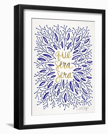 Whatever Will Be Will Be Navyandgold-Cat Coquillette-Framed Art Print