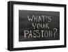 Whats Your Passion-Yury Zap-Framed Photographic Print