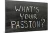 Whats Your Passion-Yury Zap-Mounted Photographic Print