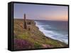 Wheal Coates, Abandoned Disused Cornish Tin Mine at Sunset, North Cornwall, England, United Kingdom-Neale Clark-Framed Stretched Canvas