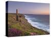 Wheal Coates, Abandoned Disused Cornish Tin Mine at Sunset, North Cornwall, England, United Kingdom-Neale Clark-Stretched Canvas