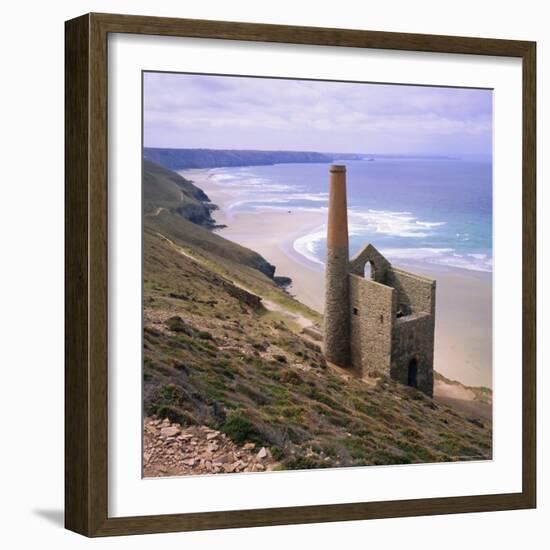 Wheal Coates Mine, St. Agnes, Cornwall, England, UK-Roy Rainford-Framed Photographic Print