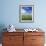 Wheat Field and Blue Sky with White Clouds in England, United Kingdom, Europe-Nigel Francis-Framed Photographic Print displayed on a wall