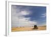 Wheat Field and Combine, North Platte, Nebraska, USA-Walter Bibikow-Framed Photographic Print