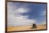 Wheat Field and Combine, North Platte, Nebraska, USA-Walter Bibikow-Framed Photographic Print