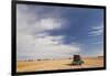 Wheat Field and Combine, North Platte, Nebraska, USA-Walter Bibikow-Framed Photographic Print