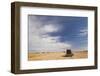 Wheat Field and Combine, North Platte, Nebraska, USA-Walter Bibikow-Framed Photographic Print