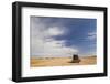 Wheat Field and Combine, North Platte, Nebraska, USA-Walter Bibikow-Framed Photographic Print