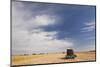 Wheat Field and Combine, North Platte, Nebraska, USA-Walter Bibikow-Mounted Photographic Print