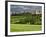 Wheat field and distant Monteriggioni, Siena, Tuscany, Italy-Adam Jones-Framed Photographic Print