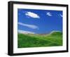 Wheat Field and Fence-Darrell Gulin-Framed Premium Photographic Print
