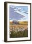 Wheat Field and Shack-Lantern Press-Framed Art Print