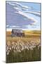 Wheat Field and Shack-Lantern Press-Mounted Art Print