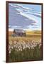 Wheat Field and Shack-Lantern Press-Framed Art Print