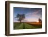 Wheat Field at Sunset, Foligno, Umbria, Italy.-ClickAlps-Framed Photographic Print