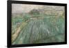 Wheat Field in Rain. Date/Period: Saint-Rémy, November 1889. Painting. Oil on canvas. Height: 73...-VINCENT VAN GOGH-Framed Poster