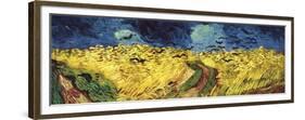 Wheat Field with Crows-Vincent van Gogh-Framed Premium Giclee Print