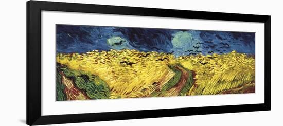 Wheat Field with Crows-Vincent van Gogh-Framed Premium Giclee Print