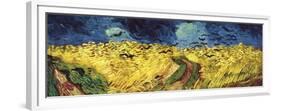 Wheat Field with Crows-Vincent van Gogh-Framed Premium Giclee Print