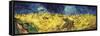 Wheat Field with Crows-Vincent van Gogh-Framed Stretched Canvas